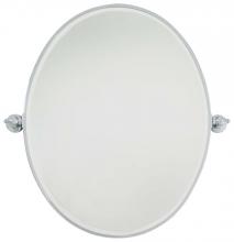  1433-77 - LARGE OVAL MIRROR - BEVELED