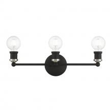  14423-04 - 3 Light Black with Brushed Nickel Accents ADA Vanity Sconce