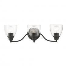  15133-04 - 3 Light Black Vanity Sconce