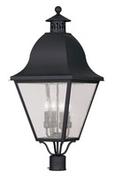  2548-04 - 4 Light Black Outdoor Post Lantern