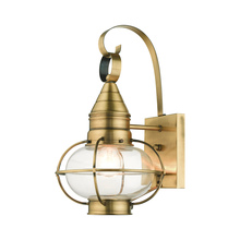  26901-01 - 1 Lt Antique Brass Outdoor Wall Lantern