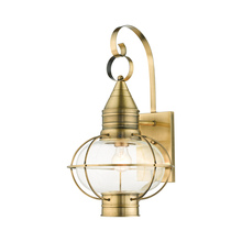 26904-01 - 1 Lt Antique Brass Outdoor Wall Lantern