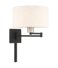  40037-04 - 1 Lt Black Swing Arm Wall Lamp