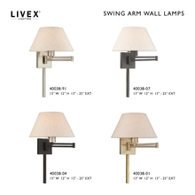  40038-91 - 1 Lt Brushed Nickel Swing Arm Wall Lamp