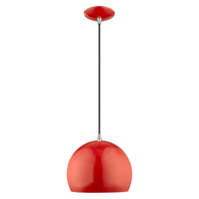  41181-72 - 1 Lt Shiny Red Mini Pendant