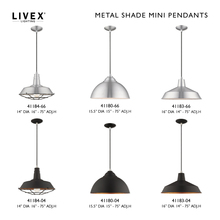  41183-04 - 1 Lt Black Mini Pendant