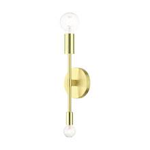  46438-12 - 2 Lt Satin Brass Wall Sconce