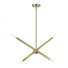  46983-01 - 4 Light Antique Brass Linear Chandelier