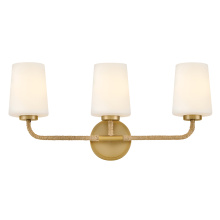 Lark 853453LCB-NAT - Medium Three Light Vanity