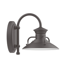 Montclair Light Works SCB140-57 - 8" Homestead shade, wall mount sconce, Bronze Matte