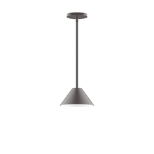 Montclair Light Works STG421-57-L10 - 8" Pinnacle LED Stem Hung Pendant