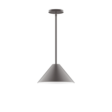Montclair Light Works STG422-G15-57 - 12" Pinnacle Stem Hung Pendant