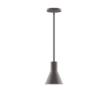 Montclair Light Works STG436-57-L10 - 6" Flare LED Stem Hung Pendant