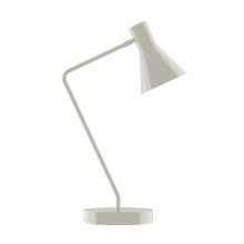 Montclair Light Works TLD436-38 - 21" Flare Table Lamp, Silk Gray