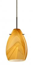  1BT-1713HN-LED-BR - Besa Pendant Pera 6 Bronze Honey 1x5W LED