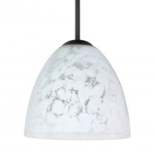Besa Lighting 1BT-757219-LED-BK - Besa Sasha LED Pendant 1Bt Carrera Black 1x9W LED