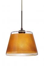  1JC-PIC9GD-BR - Besa Pendant Pica 9 Bronze Gold Sand 1x75W Medium Base