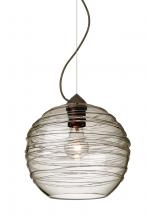  1KX-462702-BR - Besa Wave 10 Pendant Bronze Smoke 1x60W Medium Base