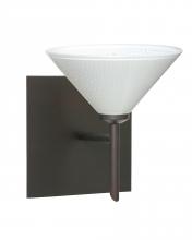  1SW-282453-LED-BR-SQ - Besa Wall With SQ Canopy Kona Bronze White Starpoint 1x5W LED