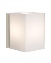  1SW-TITO07-LED-SN - Besa, Tito Mini Sconce, Opal Matte, Satin Nickel Finish, 1x5W LED