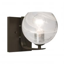  1WC-JILLYCL-BR - Besa, Jilly Vanity, Vapor Clear, Bronze Finish, 1x60W Incandescent