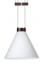  1XA-512107-BR - Besa Pendant Kani Bronze Opal Matte 1x50W Halogen