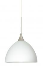  1XC-467907-SN - Besa Pendant Brella Satin Nickel White 1x50W Halogen