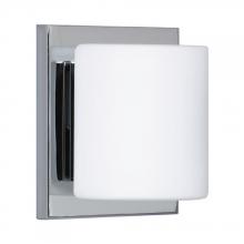  1WS-787307-CR - Besa Wall Paolo Chrome Opal Matte 1x50W G9