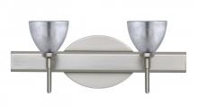  2SW-1758SF-SN - Besa Divi Wall 2SW Silver Foil Satin Nickel 2x40W G9