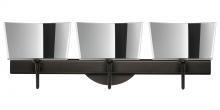  3SW-6773MR-BR - Besa Groove Wall 3SW Mirror-Frost Bronze 3x40W G9