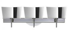  3SW-6773MR-LED-CR - Besa Groove Wall 3SW Mirror-Frost Chrome 3x5W LED