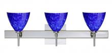  3SW-177986-LED-CR-SQ - Besa Wall With SQ Canopy Mia Chrome Blue Cloud 3x5W LED