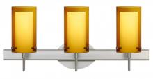  3SW-G44007-LED-SN - Besa Pahu 4 Wall 3SW Transparent Armagnac/Opal Satin Nickel 3x5W LED