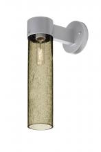  JUNI16LT-WALL-SL - Besa, Juni 16 Outdoor Sconce, Latte Bubble, Silver Finish, 1x60W Medium Base