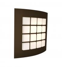  QUAD13-LED-BR - Besa, Quad 13 Sconce, Opal/Bronze, 1x15W LED