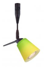  RSP-5042GY-06-BR - Besa Spotlight With 6" Stem Canto 3 Bronze Bicolor Green/Yellow 1x35W Halogen Mr11