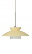  RXP-271897-SN - Besa Pendant Trilo 7 Satin Nickel Champagne 1x50W Halogen