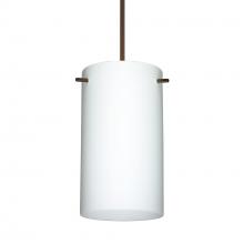  RXP-440407-BR-277 - Besa Stilo 7 Pendant Bronze Opal Matte 1x50W Halogen, 277V