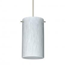  RXP-440419-SN-DIM010 - Besa Stilo 7 Pendant Satin Nickel Carrera 1x50W Halogen, 0-10V Dimming