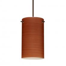  RXP-4404CH-BR-L - Besa Stilo 7 Pendant Bronze Cherry 1x50W Halogen, 15Ft. Cord