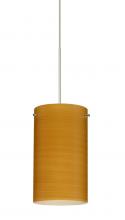  X-4404OK-LED-SN-L - Besa Stilo 7 Pendant for Multiport Canopy Oak Satin Nickel 1x5W LED, 15Ft. Cord