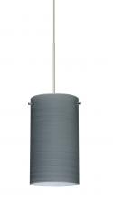  X-4404TN-SN-277-DIM010 - Besa Stilo 7 Pendant for Multiport Canopy Satin Nickel Titan 1x50W Halogen, 277V, 0-10V Di