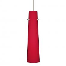  X-5674RM-SN-277-DIM010 - Besa Camino Pendant for Multiport Canopy Satin Nickel Ruby Matte 1x50W Halogen, 277V, 0-10