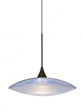  X-6294BL-BR - Besa Pendant For Multiport Canopy Spazio Bronze Blue/Frost 1x50W Halogen