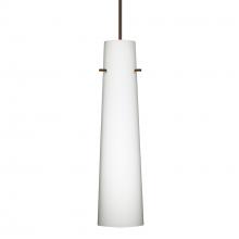  XP-567407-BR-277-DIM010 - Besa Camino Pendant Bronze Opal Matte 1x50W Halogen, 277V, 0-10V Dimming