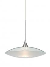  XP-6294CL-SN - Besa Pendant Spazio Satin Nickel Clear/Frost 1x50W Halogen