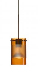 Besa Lighting XP-6524EG-LED-BR - Besa Pendant Scope 4 Bronze Armagnac/Frost 1x5W LED