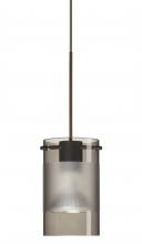 Besa Lighting XP-6524ES-LED-BR - Besa Pendant Scope 4 Bronze Smoke/Frost 1x5W LED