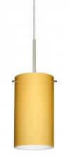 Besa Lighting 1BC-4404VM-SN - Besa Stilo 7 Pendant Satin Nickel Vanilla Matte 1x50W Candelabra