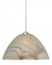  1JC-420183-SN - Besa Tessa Pendant Satin Nickel Mocha 1x75W Medium Base